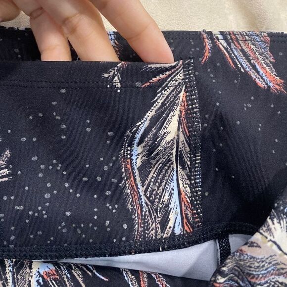 Free People Movement Serene Printed 7/8 Yoga Leggings Black - Picture 6 of 7